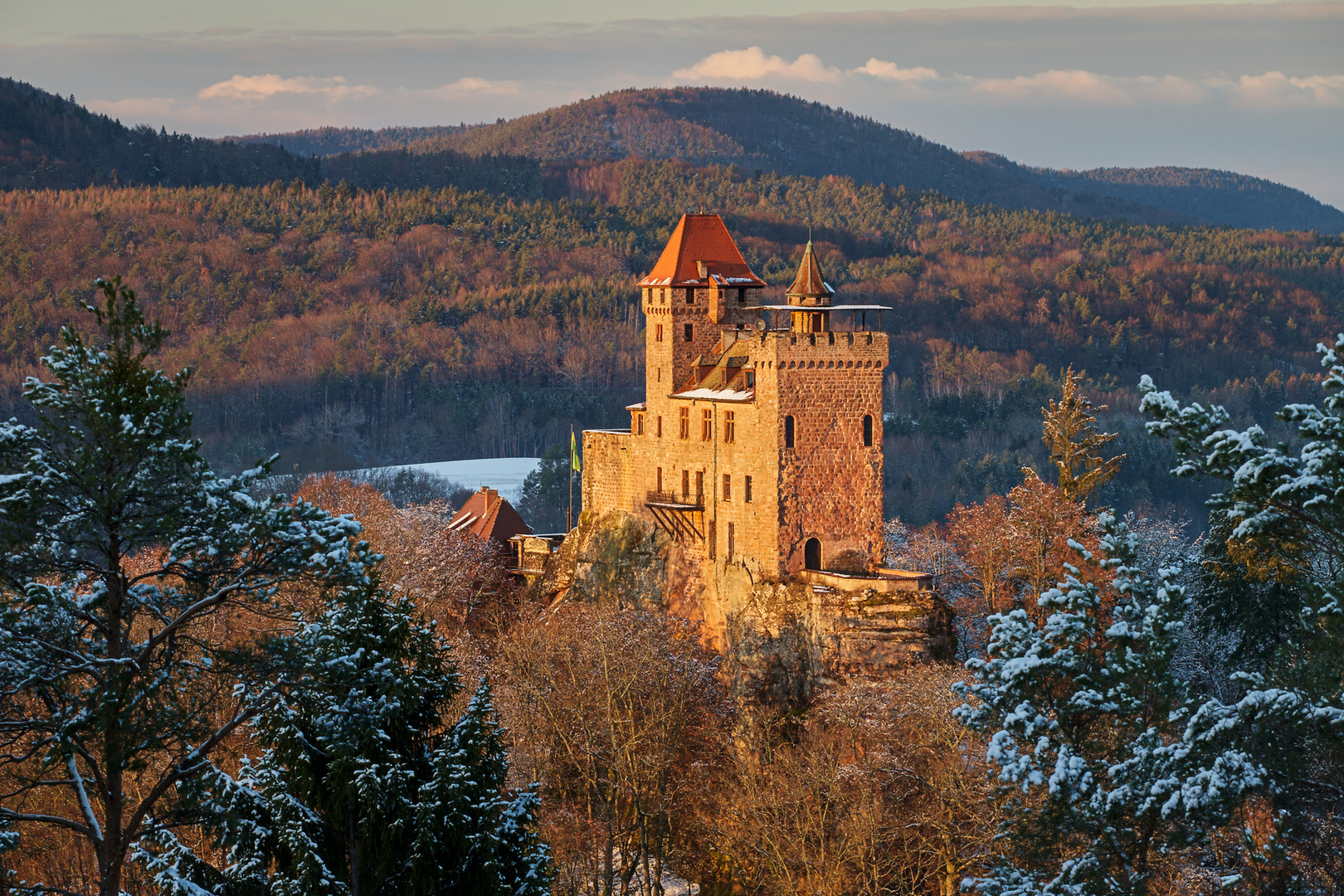 Pfalz – Winter an der Burg Berwartstein