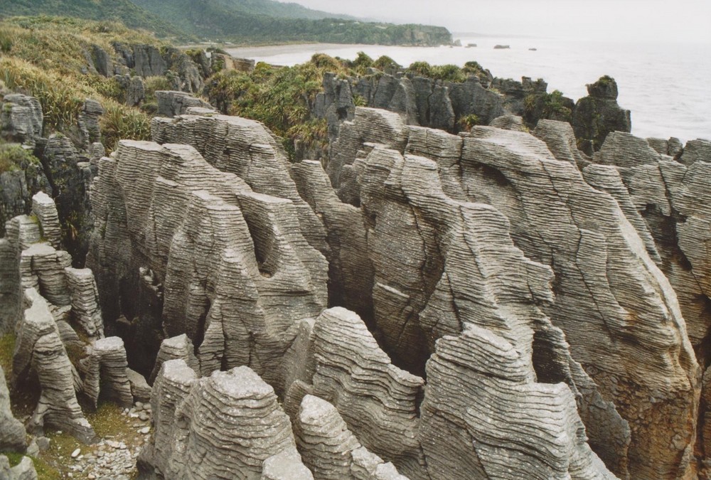 Pfannkuchenfelsen, Punakaiki, Neuseeland