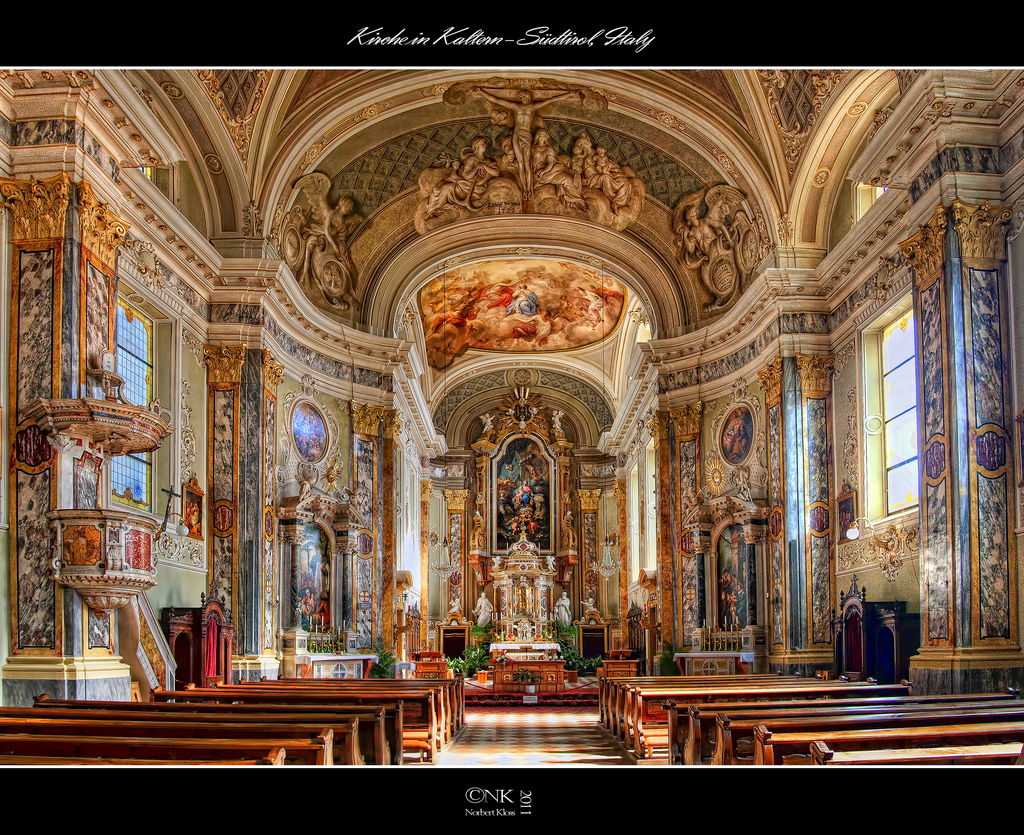 Pfarrkirche in Kaltern - Südtirol, Italien