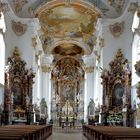 Pfarrkirche Mariä Himmelfahrt Kloster Roggenburg Blick zum Altarraum