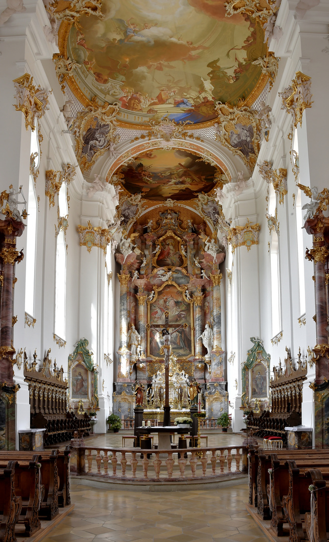 Pfarrkirche Mariä Himmelfahrt Kloster Roggenburg Chorraum