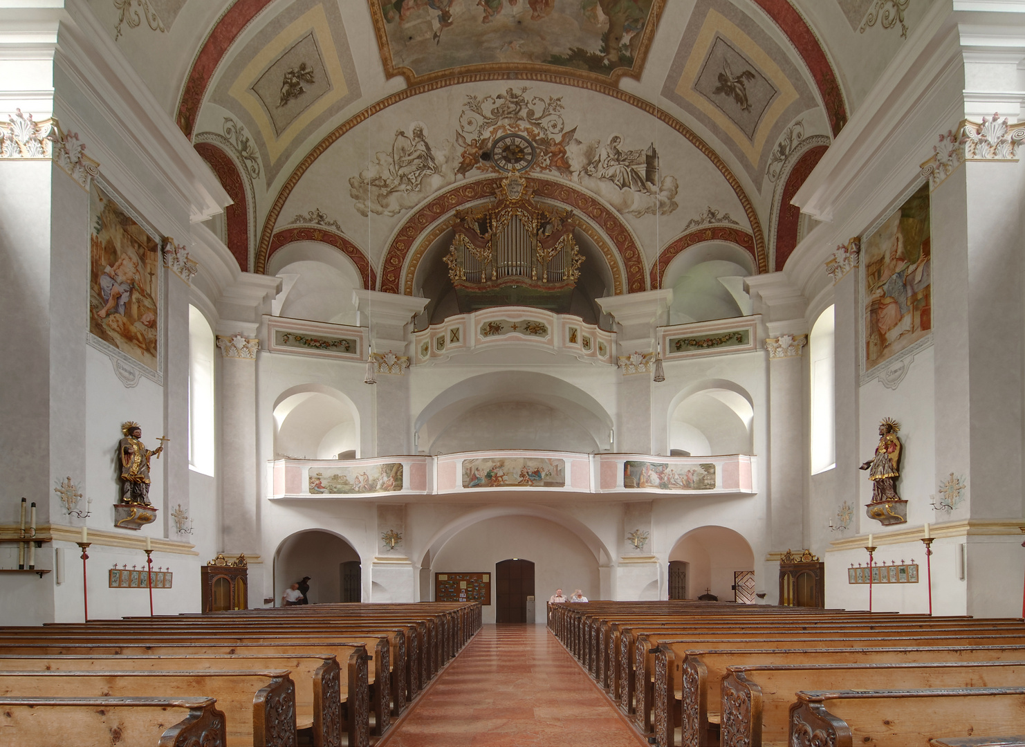 Pfarrkirche St, Georg in Ruhpolding, zur Orgel