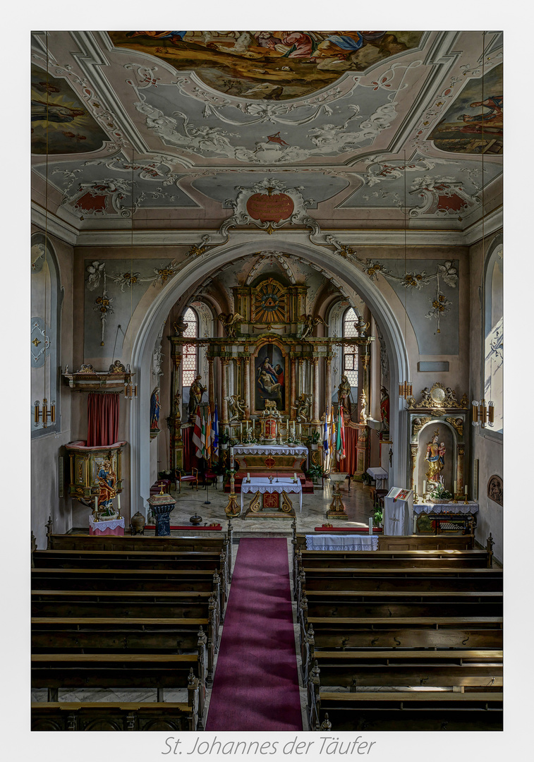 Pfarrkirche St. Johannes d. Täufer (Roßdorf) " Gott zu Gefallen... "