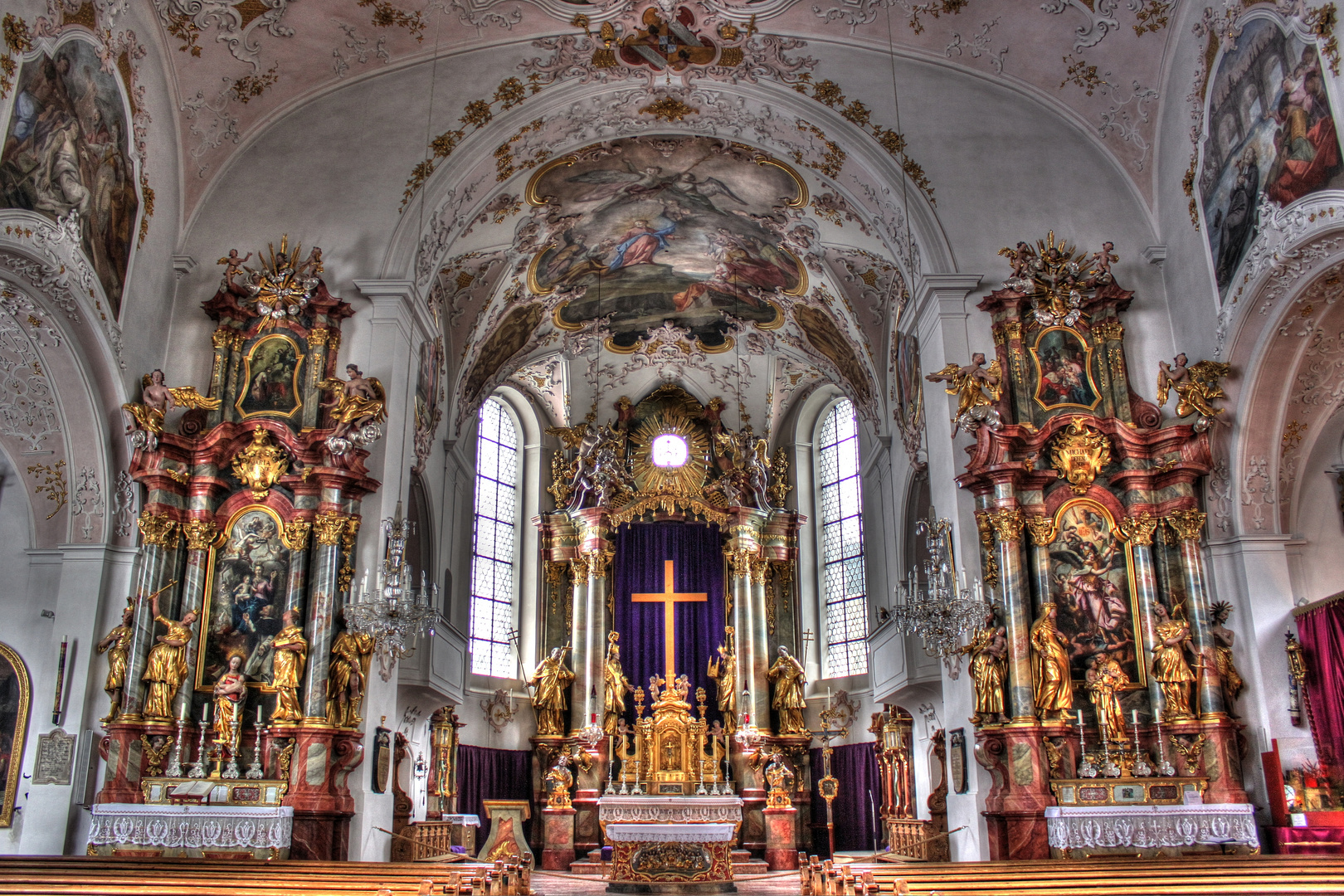 Pfarrkirche St. Peter und Paul in Mittenwald, Bayern Foto & Bild bearbeitungs techniken