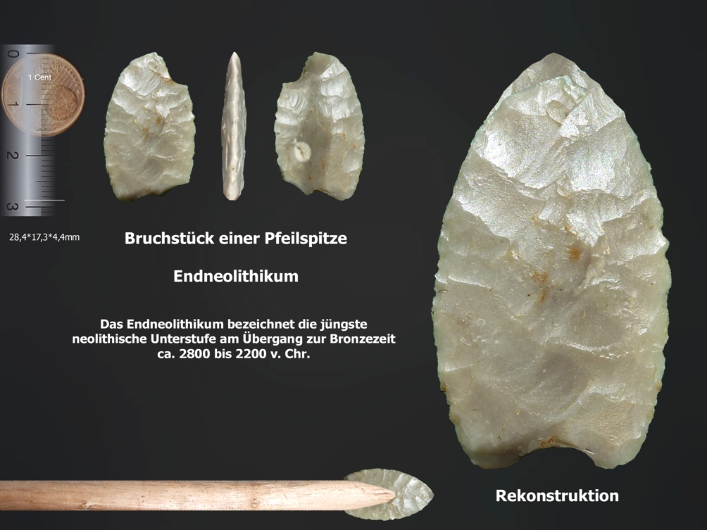 Pfeilspitze Endneolithikum ca. 2800 bis 2200 v. Chr.