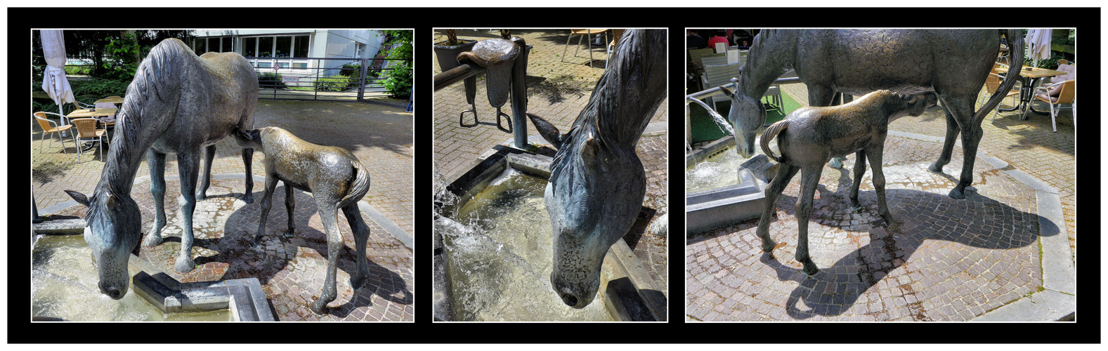 Pferdebrunnen in Wickrath/Mönchengladbach