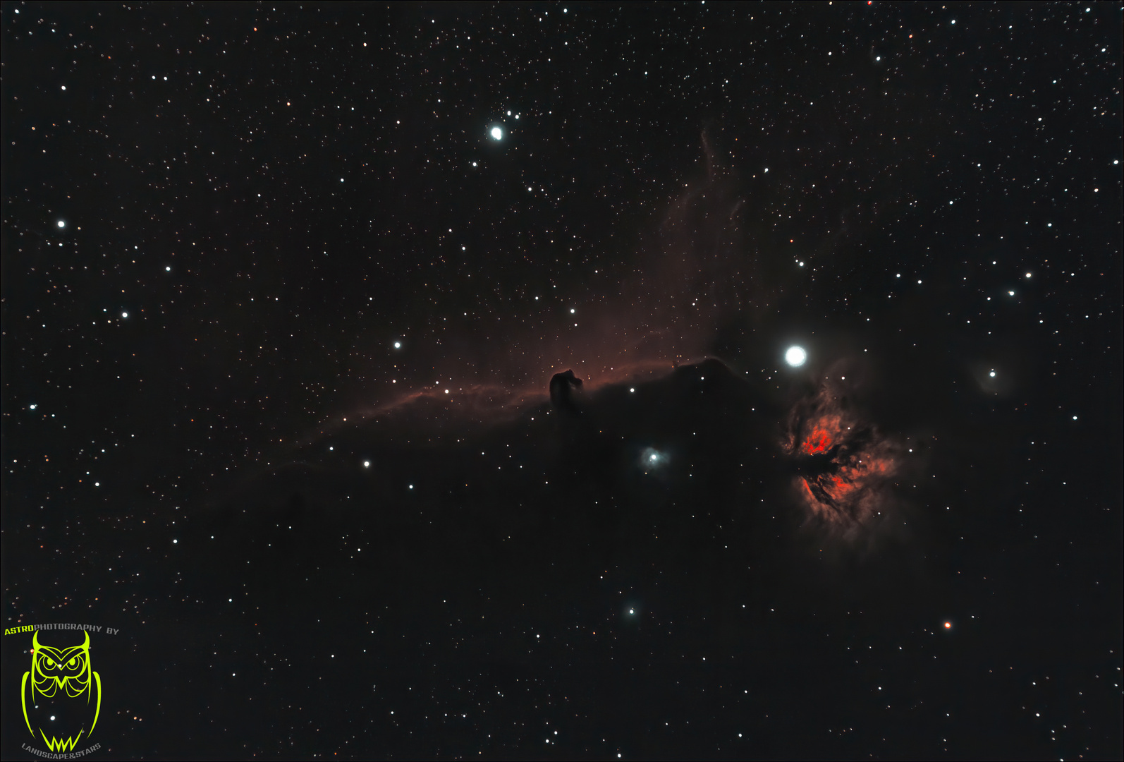  Pferdekopf und Flammennebel (IC434)