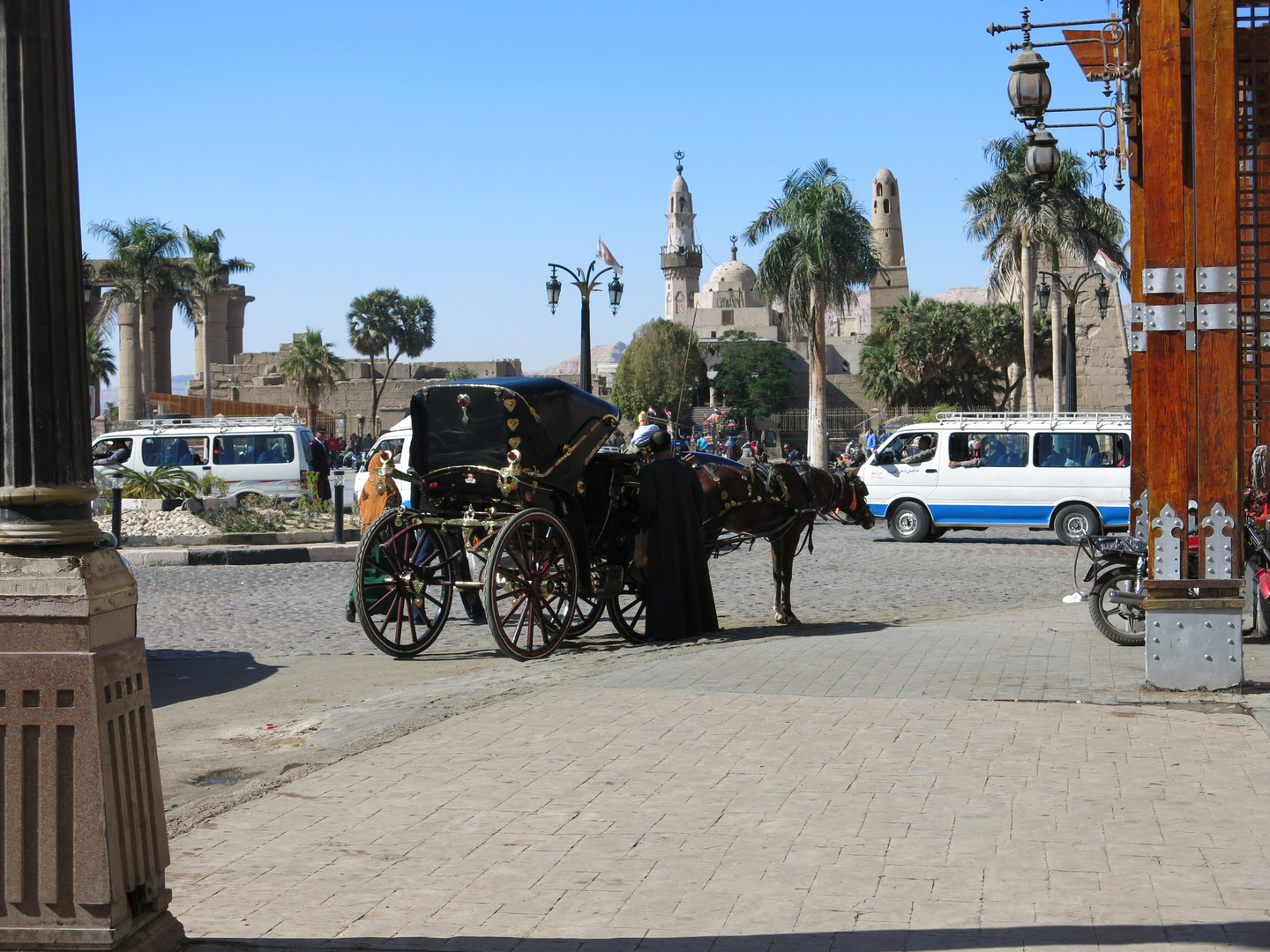 Pferdekutsche in Luxor 