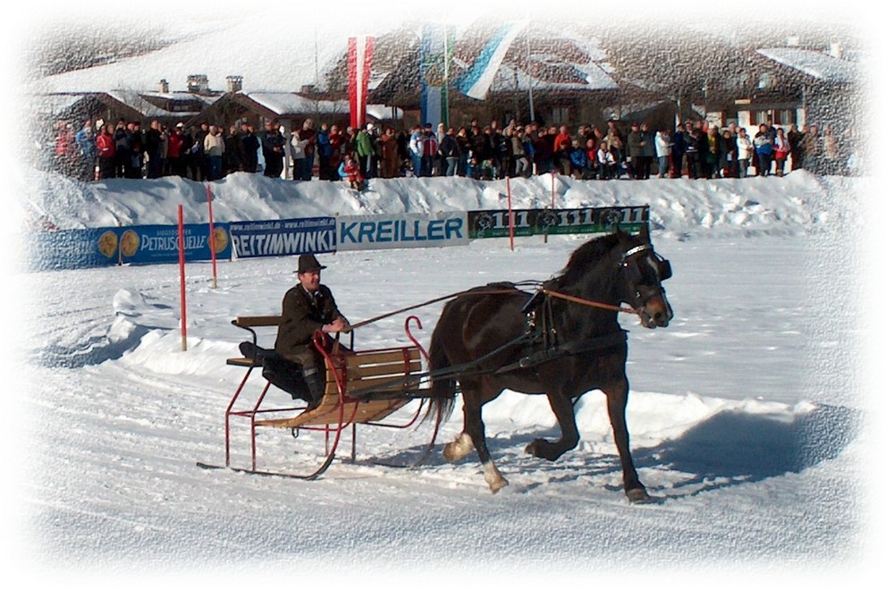Pferdeschlittenrennen in Reit im Winkl 10.02.2008