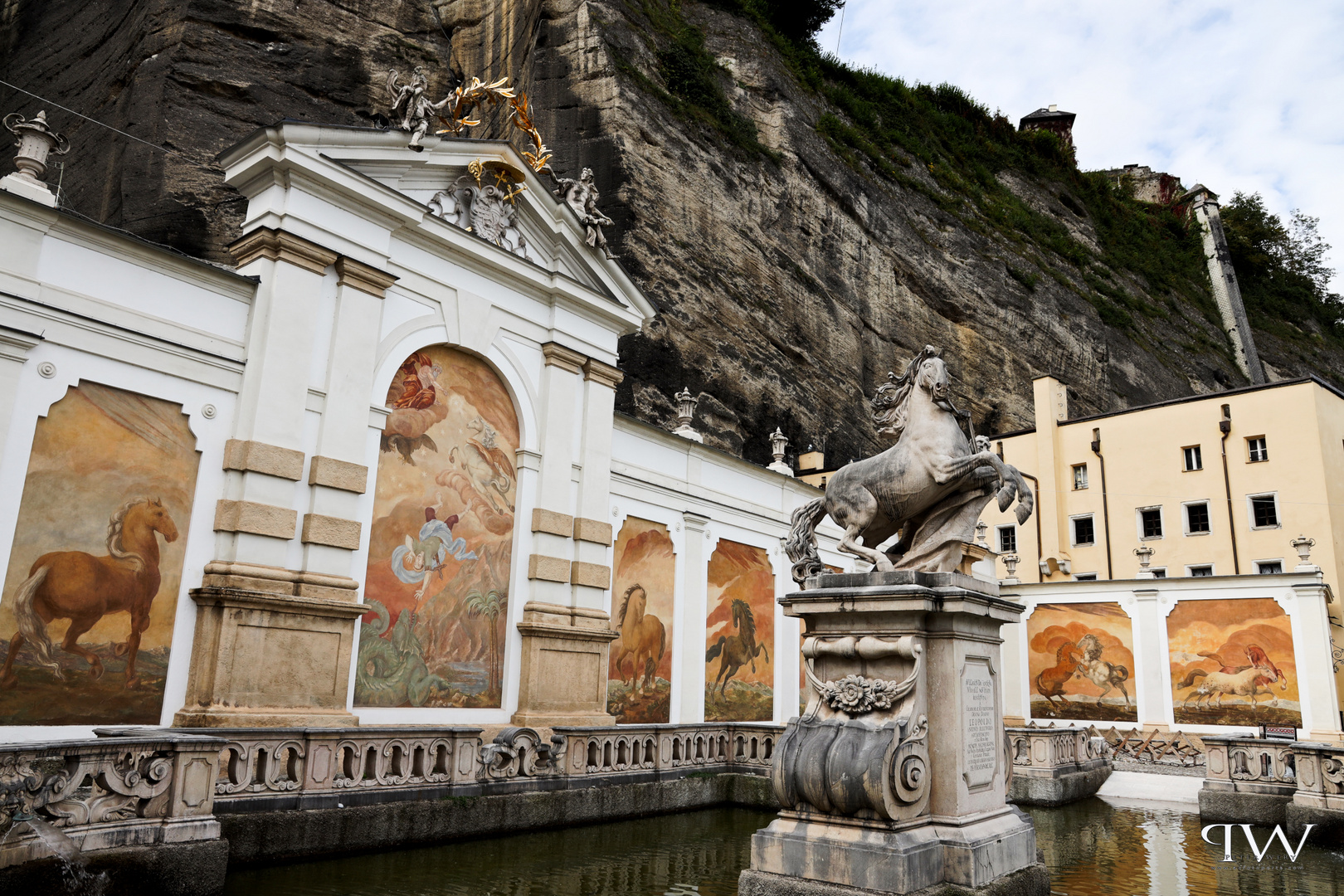 Pferdeschwemme in Salzburg