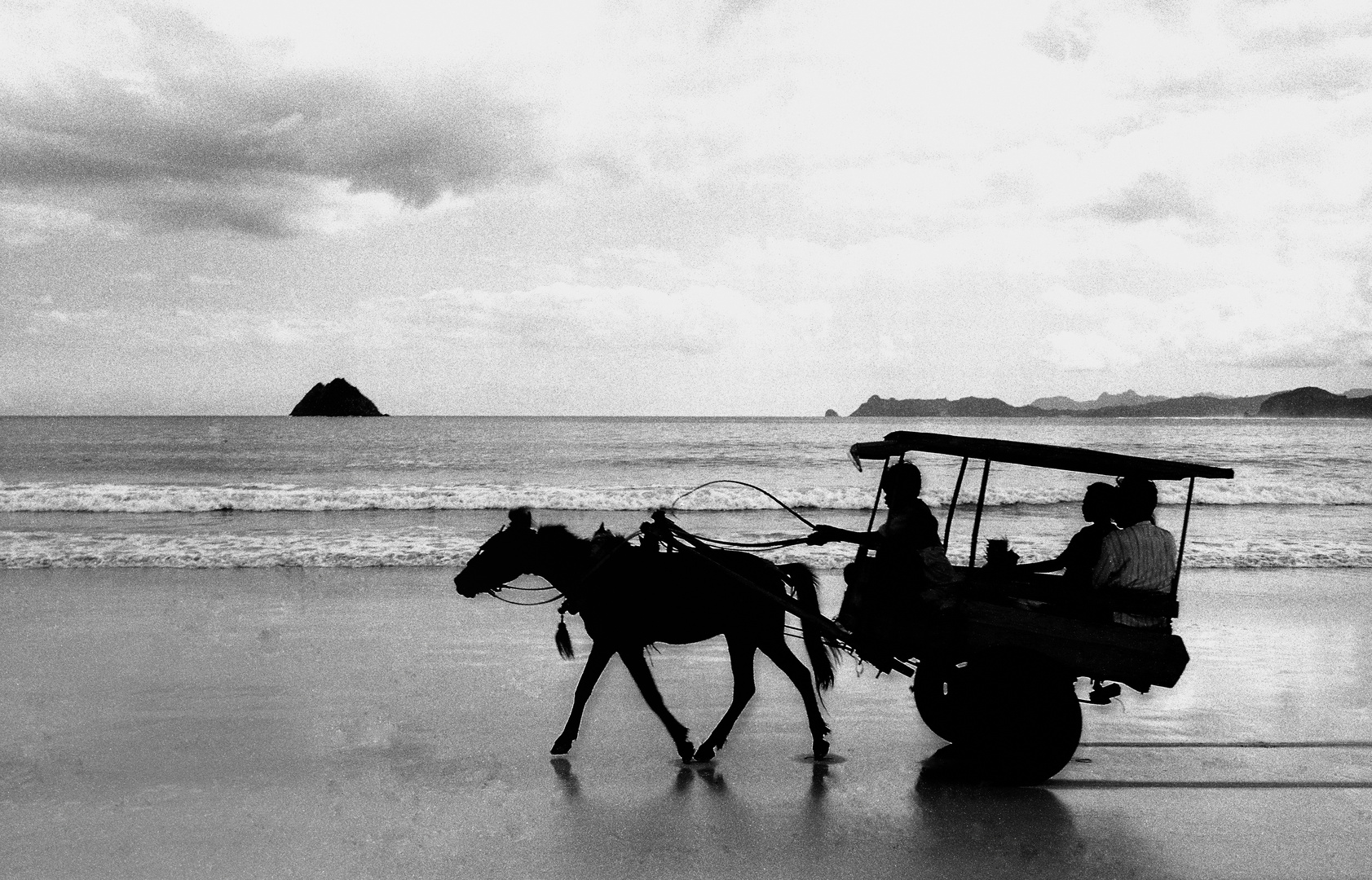 Pferdetaxi auf Lombok