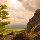 Pferdskopf Rhön bei früher Abendsonne