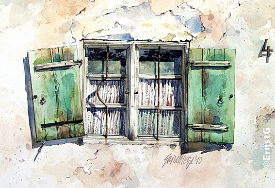 Pfingstfenster (Aquarell - OD)