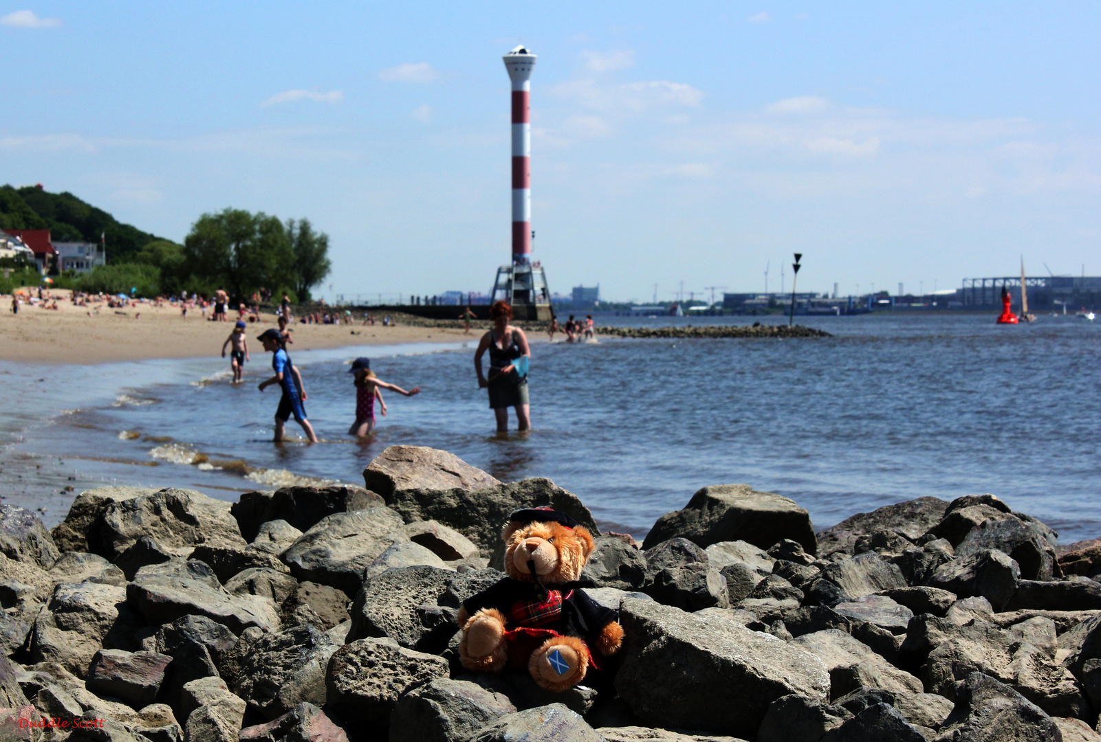 Pfingstmontag am Elbstrand