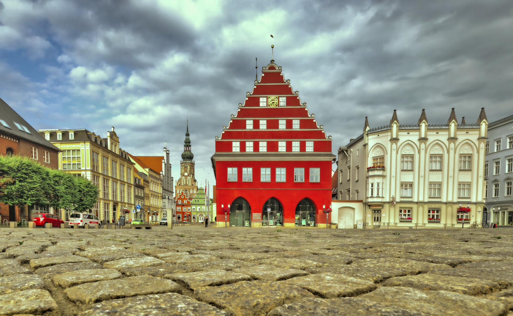 Pflaster auf dem Marktplatz