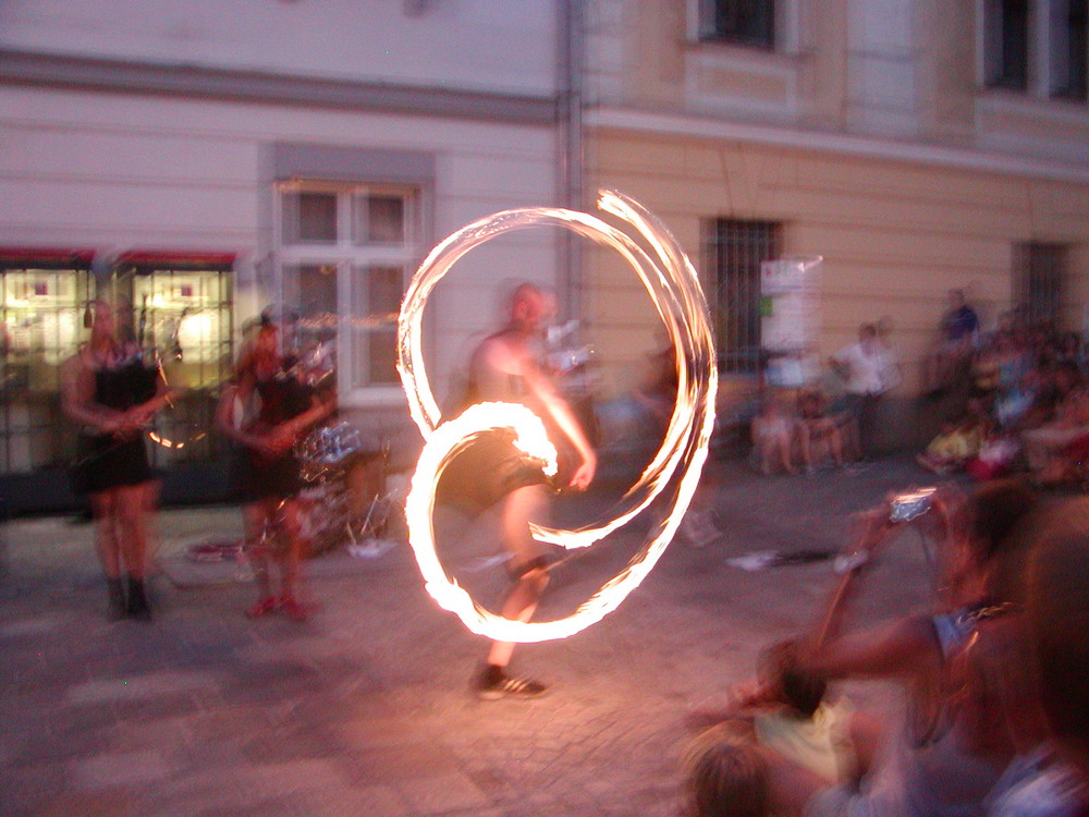 Pflasterspektakel in Linz, Österreich