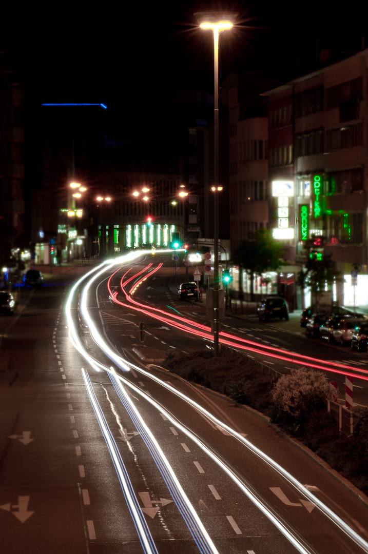 Pforzheim City bei Nacht