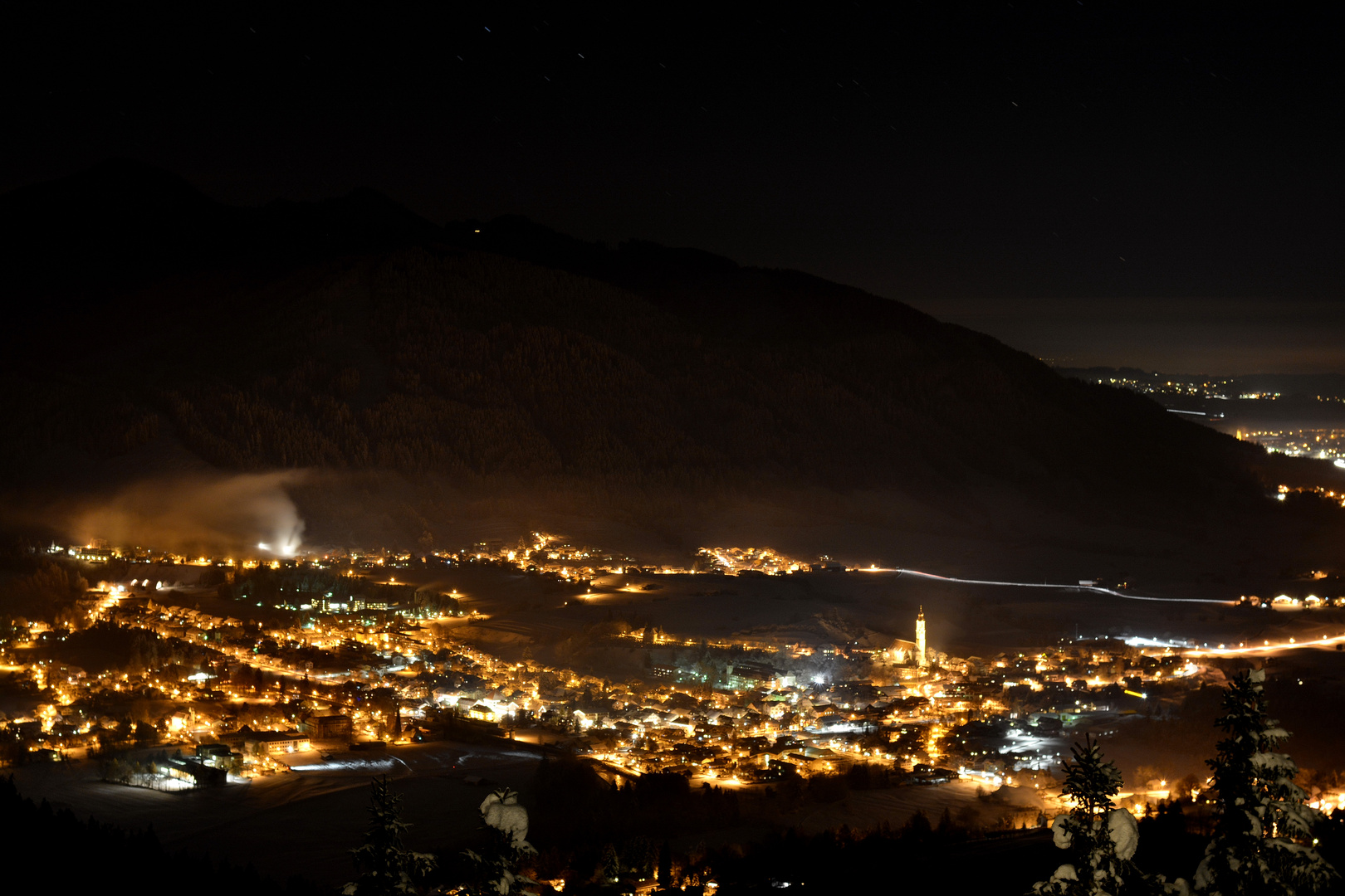 Pfronten bei Nacht