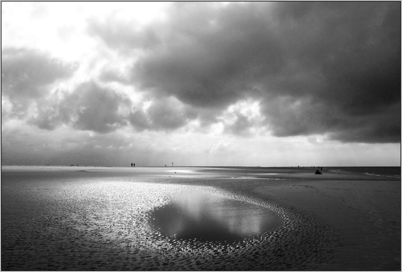 Pfütze am Strand