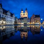 Pfützenfotografie - Marktplatz -Lutherstadt Wittenberg