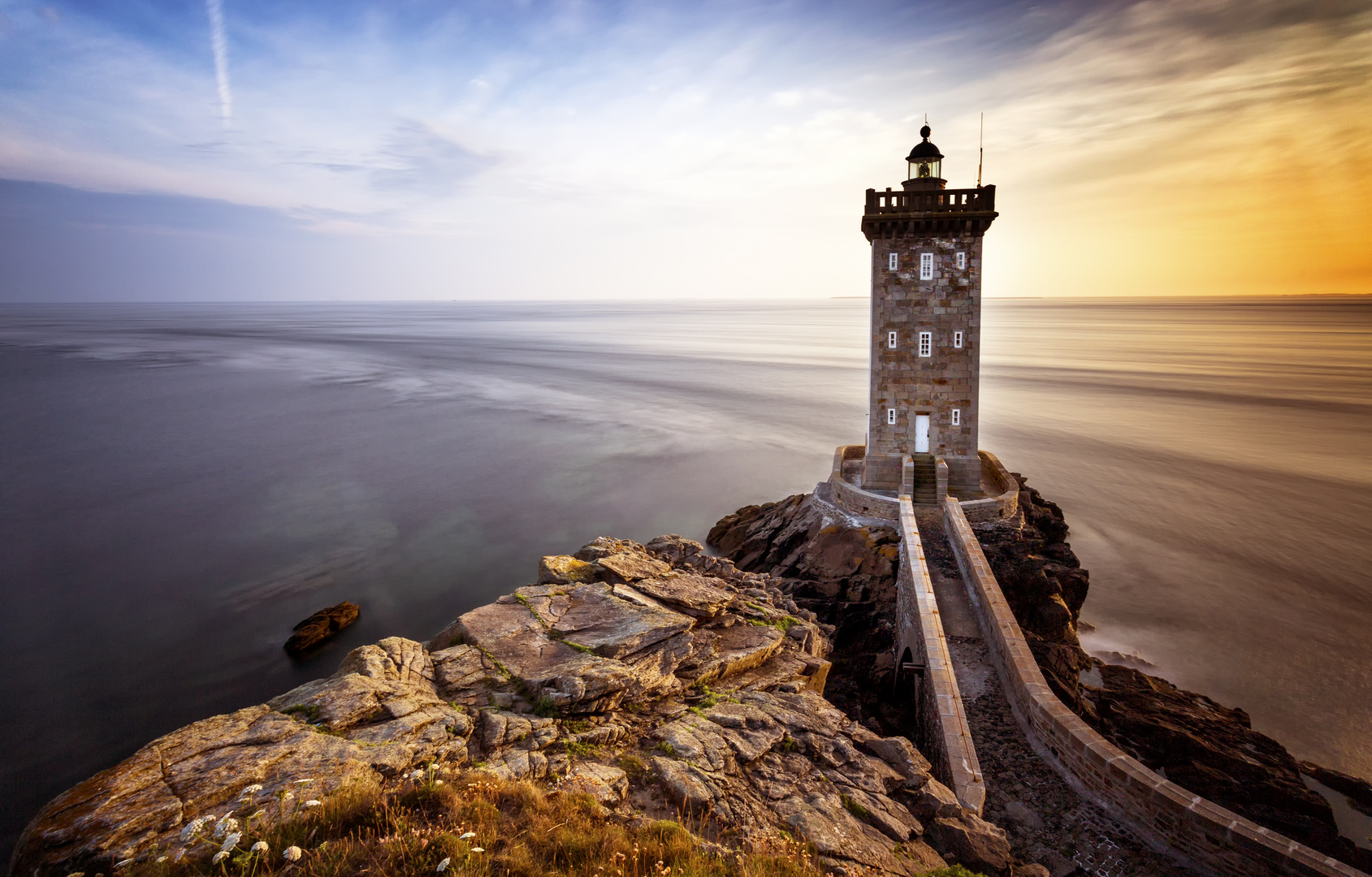 Phare de Kermorvan II Foto & Bild fotos, france, sunset Bilder auf