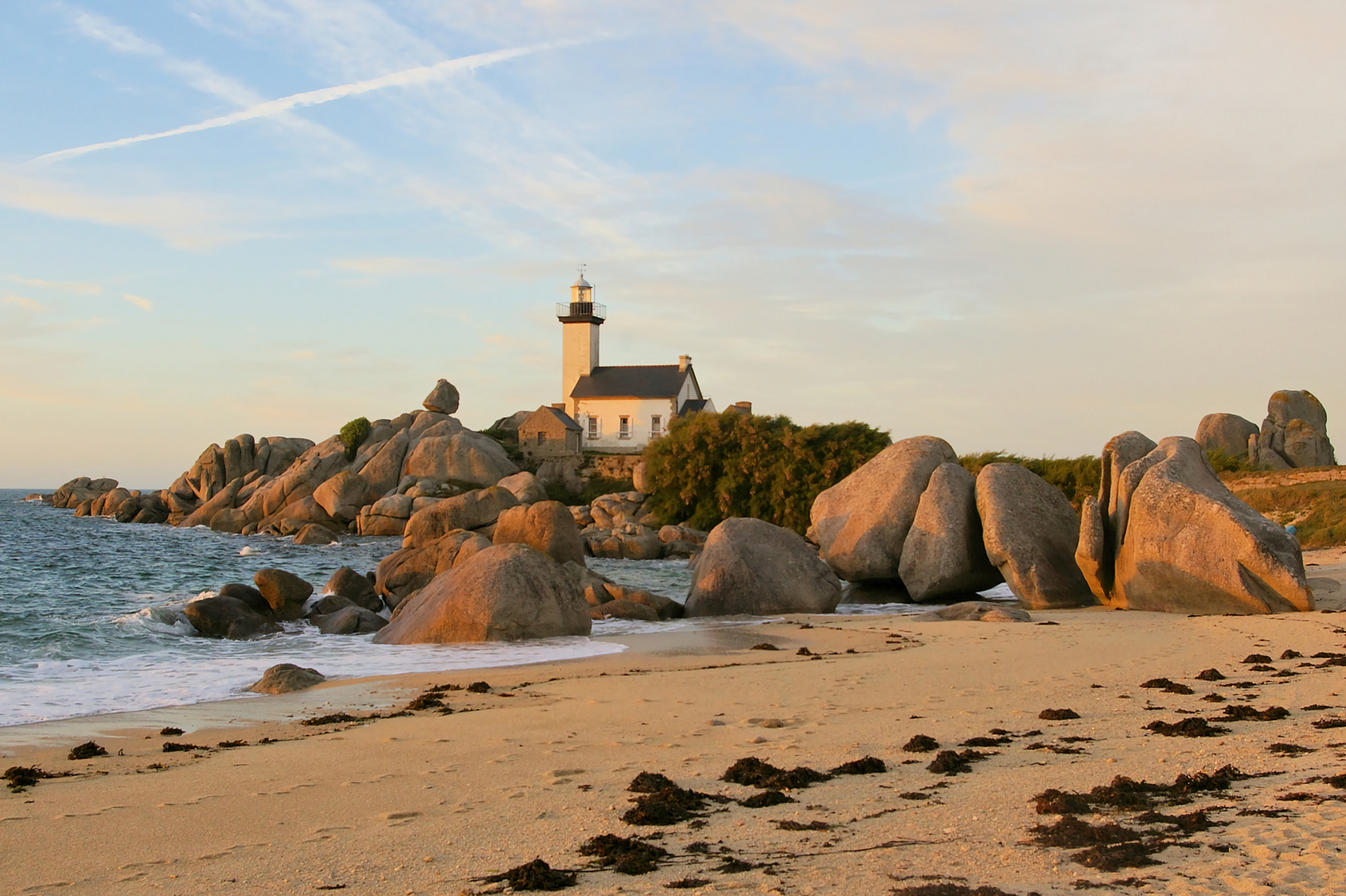 Phare de Pontusval in der Bretagne