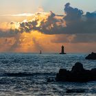 Phare du Four bei Sonnenuntergang