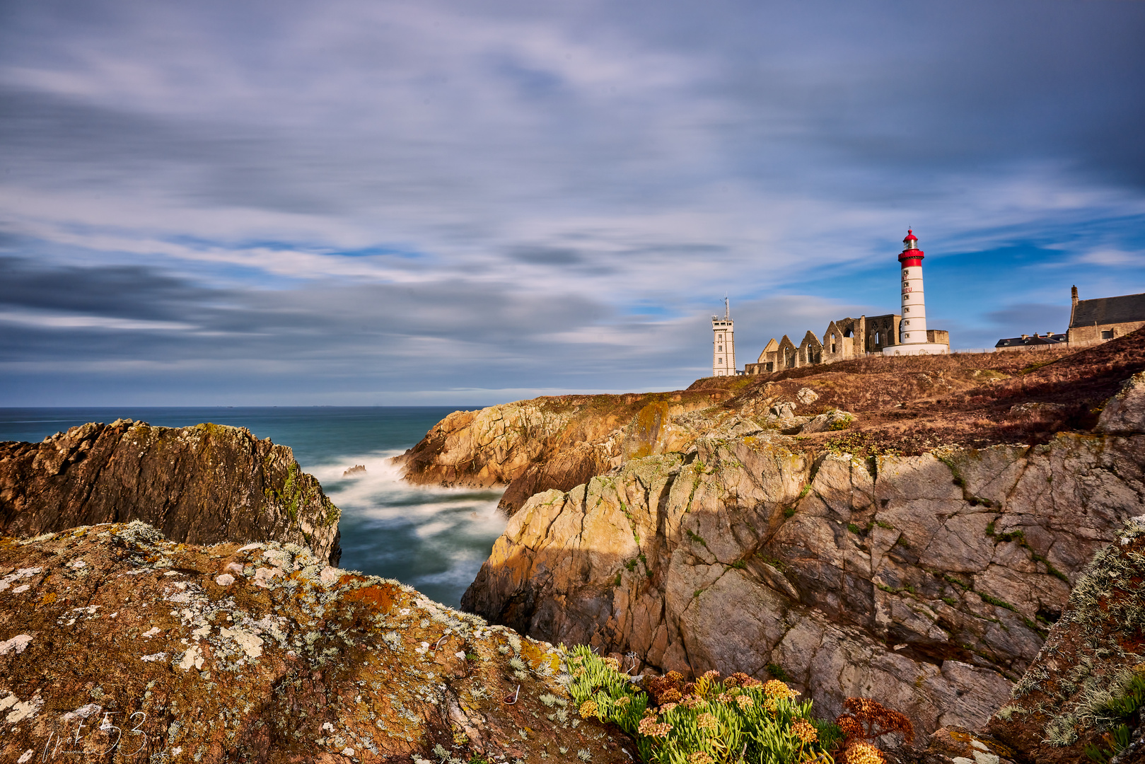 Phare Saint-Mathieu in der Morgensonne 