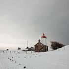 phare sous la neige
