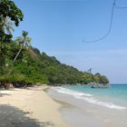 Phi Phi Island, relax bay Ressort, im Hintergrund: Moskito Island