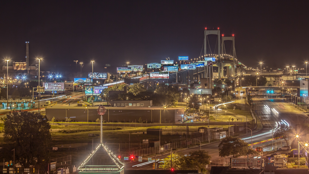 Philadelphia night bridge