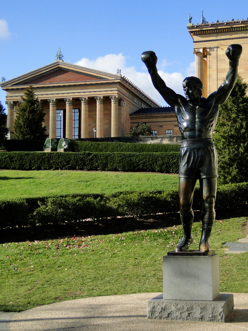 Philadelphia,s Museum of Art & Rocky Balboa's Statue..