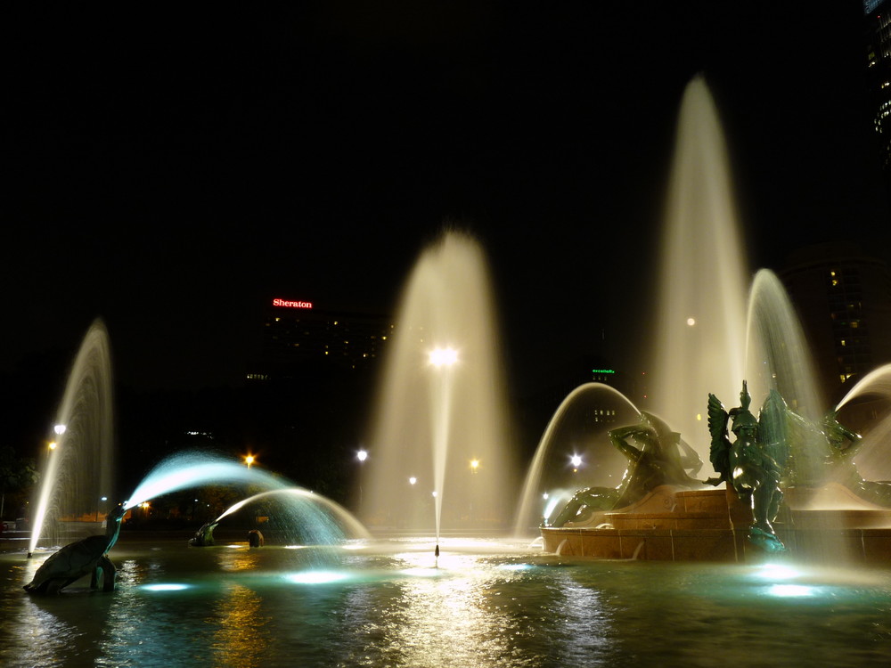 Philadephia-Fountain by Night