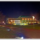 Philharmonie Essen bei Nacht