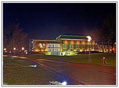 Philharmonie Essen bei Nacht