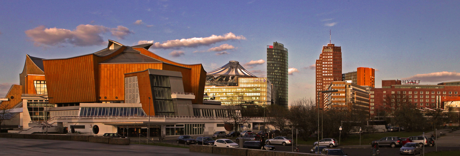 Philharmonie und Potsdamer Platz - Westseite