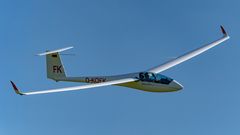 Philipp Funk beim rasanten Endanflug