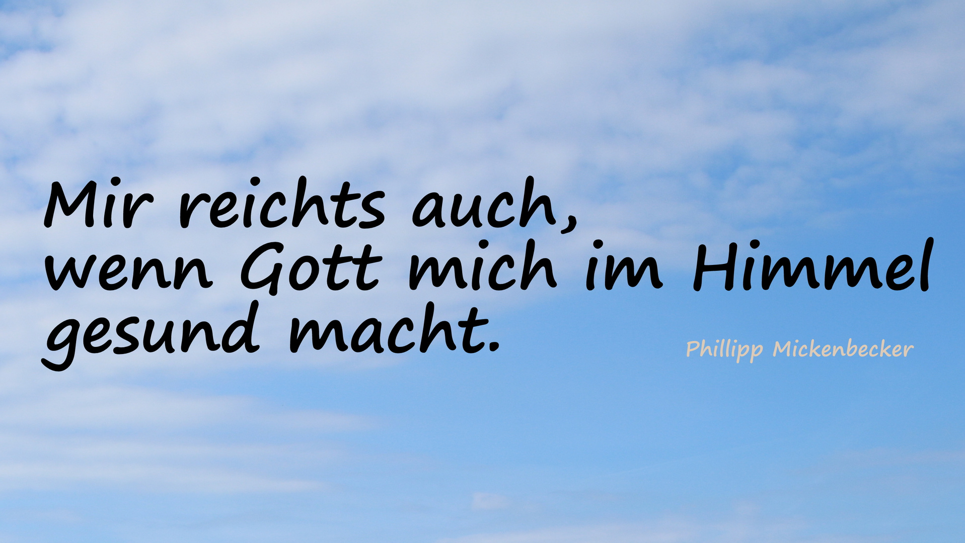 Philipp Mickenbecker Zitate 01 Foto & Bild spezial, kirche, religion