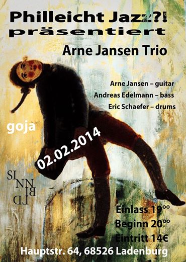 Philleicht Jazz?! präsentiert Arne Jansen Trio am 02.02.14