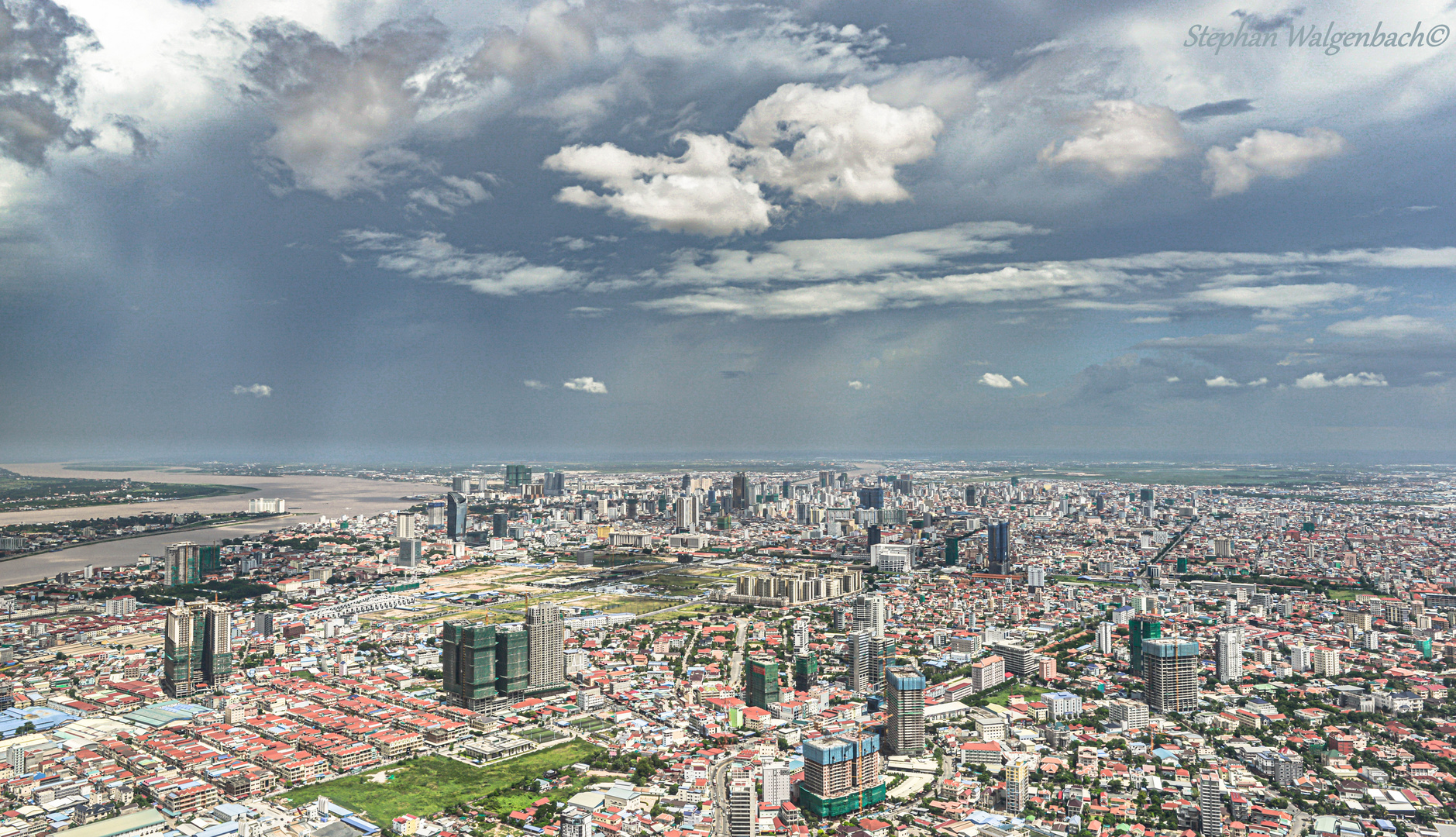 Phnom Penh beim Landeanflug