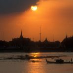 Phnom Penh im Abendlicht