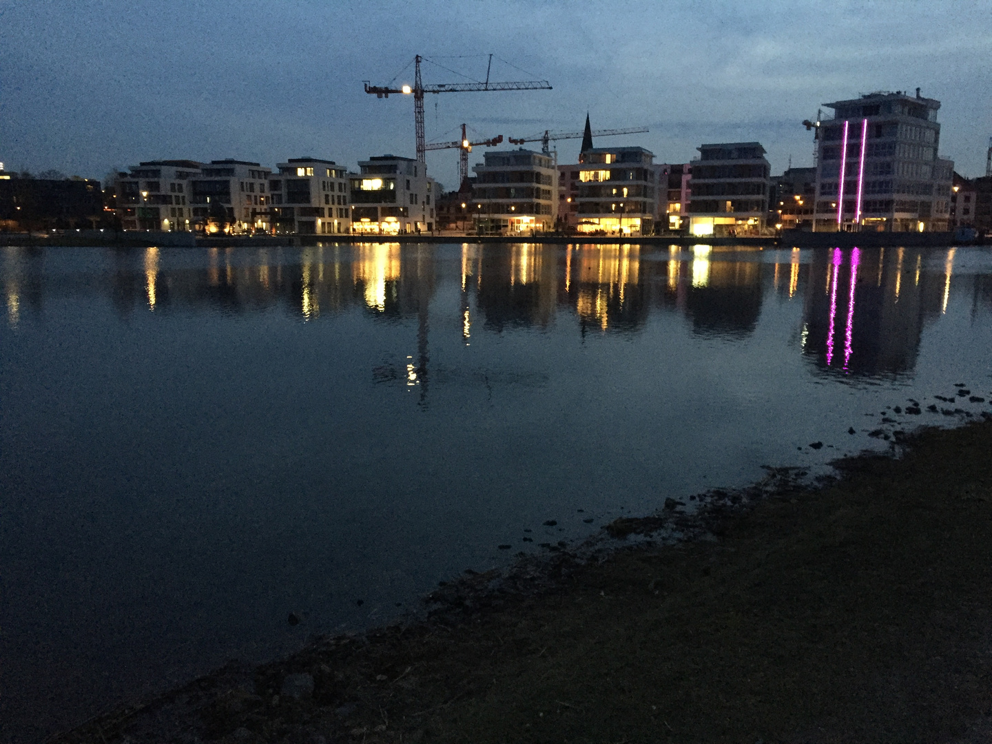 Phönixsee am Abend