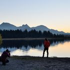 photo shoot on the lake