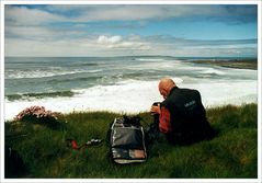 [ Photographer above Doolin Bay ]