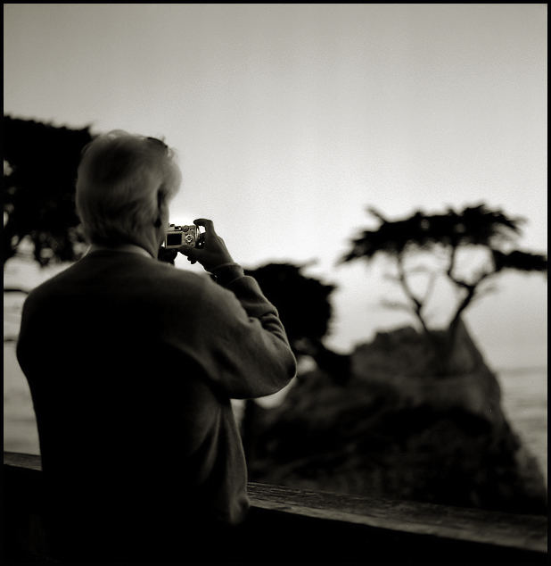 Photographer at The Lone Cypress Tree