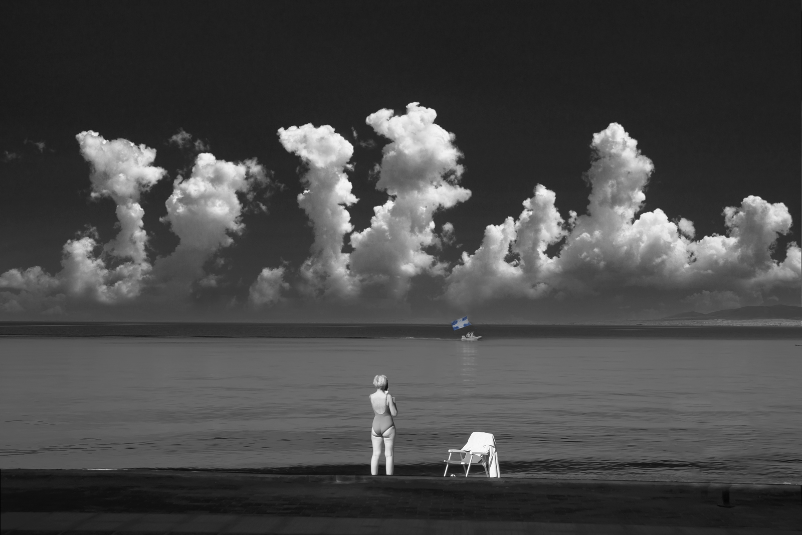 Photographing the Greek flag,28th of October