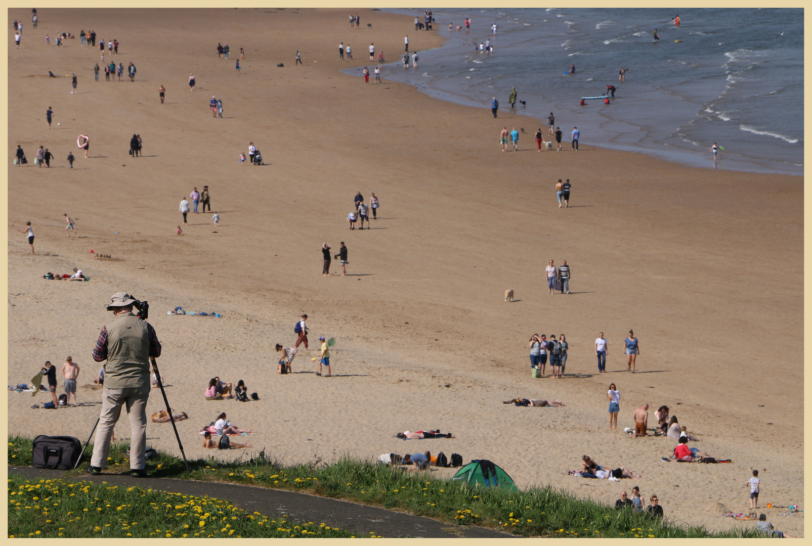 photographing the Long sands