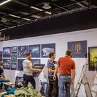 photokina 2018 - Aufbau der fotocommunity Ausstellung in Halle 2.2