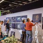 photokina 2018 - Aufbau der fotocommunity Ausstellung in Halle 2.2