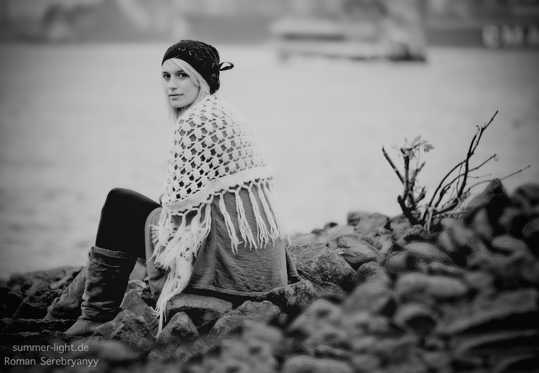 Photoshooting mit Juliette an der Elbe